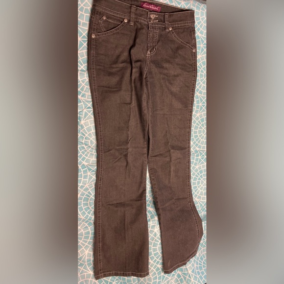 Gloria Vanderbilt dark charcoal gray denim pants. - Picture 4 of 6
